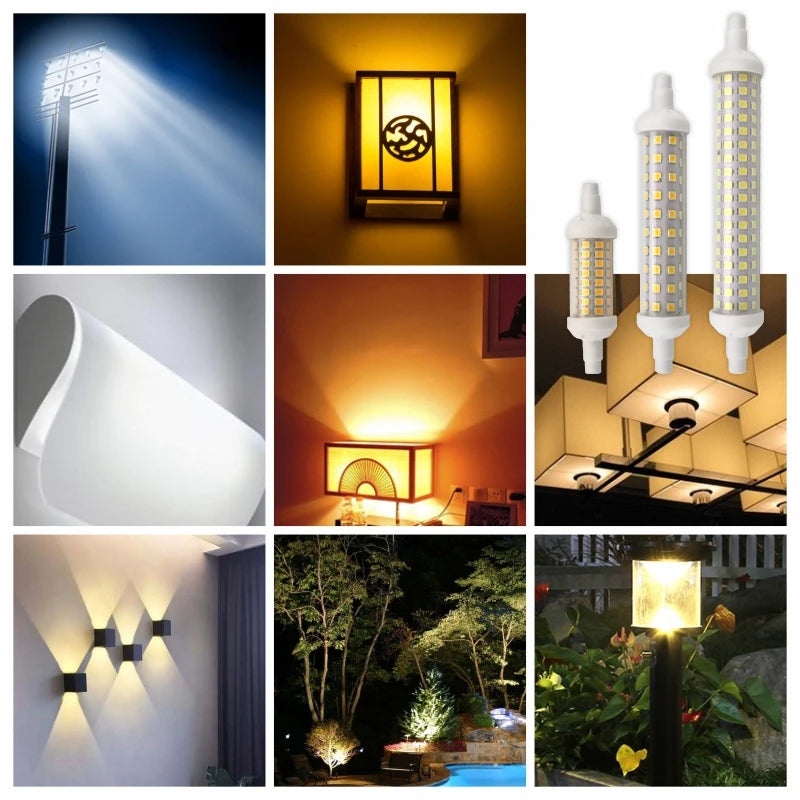 R7S LED 78 mm 118 mm 135 mm r7s Glühbirne 6 W 9 W 12 W SMD 2835 Lampada LED-Lampe 220 V Maislicht Energiesparend Ersetzen Sie das Halogenlicht.