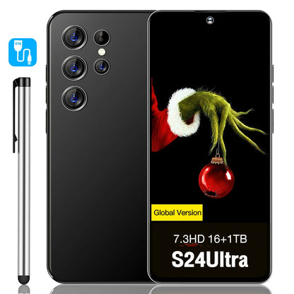 S24 Ultra 16G+1TB High Configuration Android Smart Phone Octa Core 108MP Global 5G Dual SIM Dual Big Screen English LTE CDMA.
