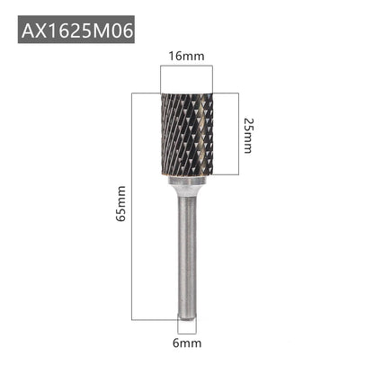 Versery AX Typ Kopf Hartmetall Legierung Dreh Datei Bohrer Fräsen Carving Bit Punkt Grat Stabschleifer Schleif Werkzeuge