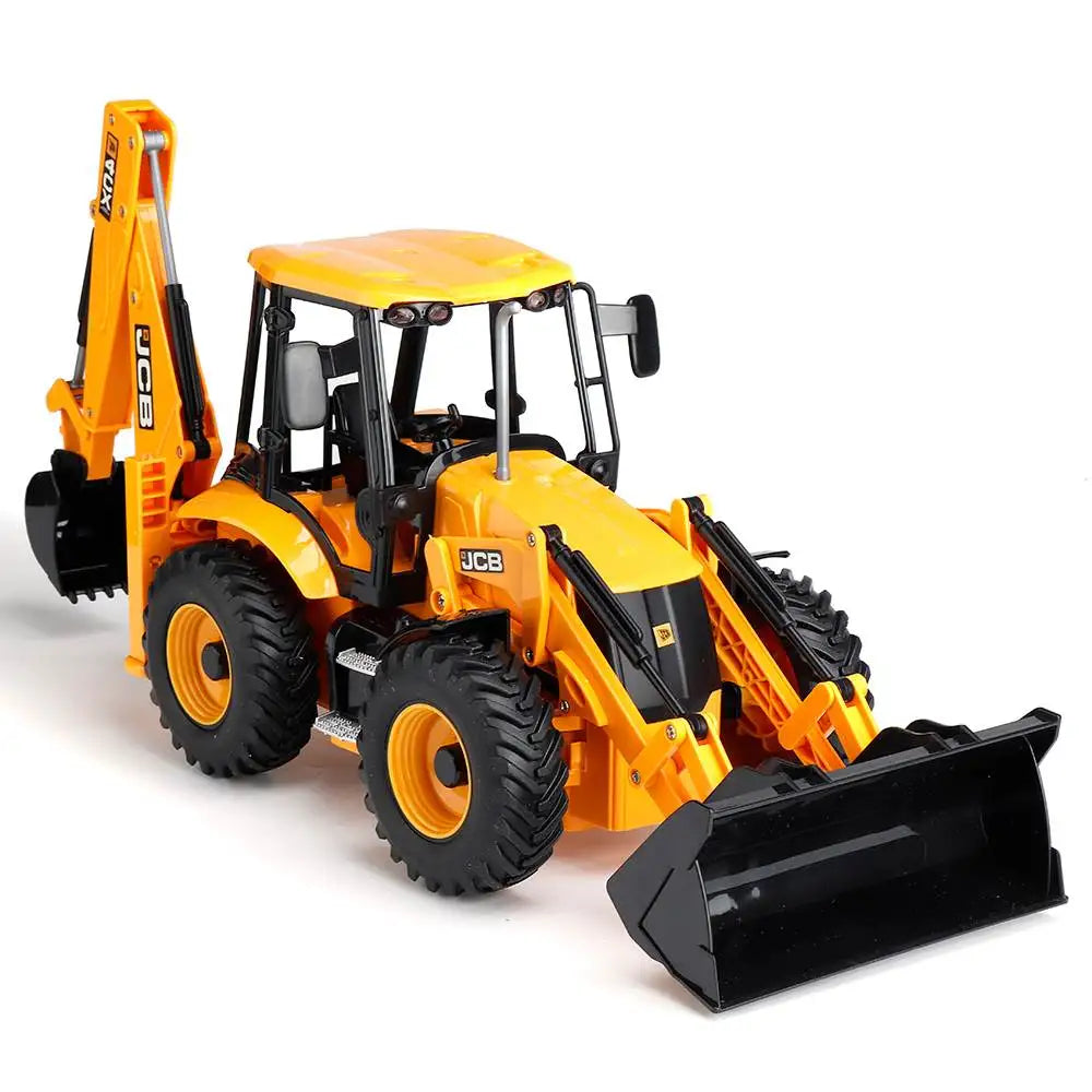 Double E E589 RC Excavator 1/20 2.4G 11CH Remote Control Cars Trucks Backhoe Loader Light Sound Construction Truck JCB Model.