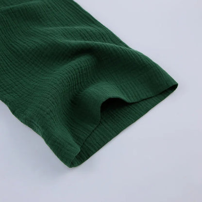 NHKDSASA Kimono Pajamas 2023 New 100% Cotton Crepe Long-Sleeved Trousers Ladies Sleepwear Suit Women's Home Service Mujer