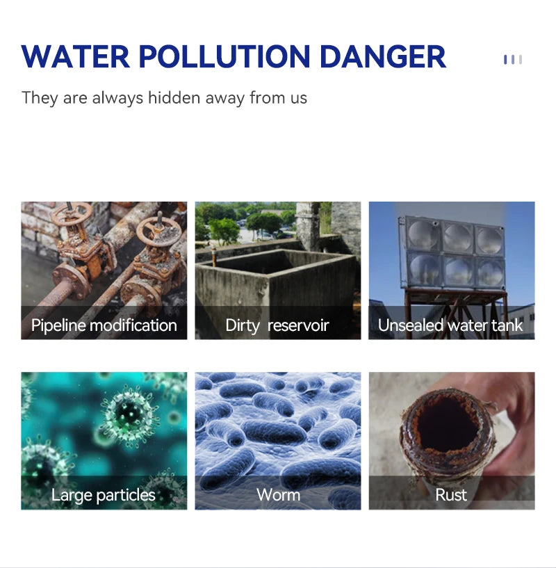 Wheelton Stainless Steel Kitchen Tap Filter Household Ceramic Water Purifier Faucet Water Filter  Activated Carbon Filtration.