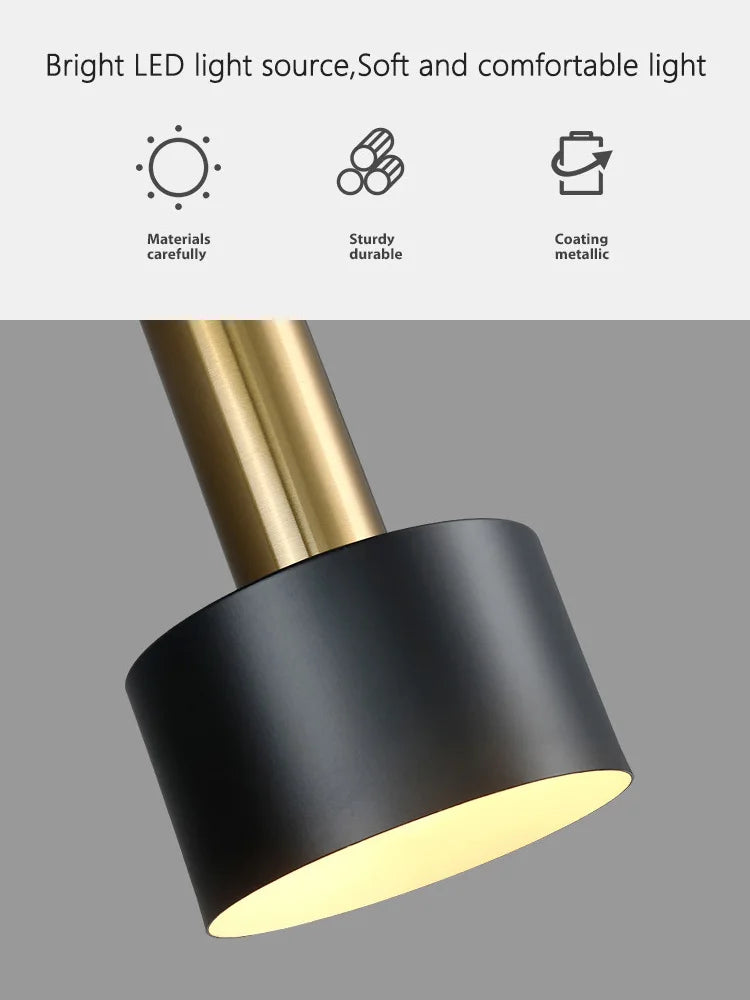 Minimalistischen esszimmer kronleuchter, moderne Nordic lampe, licht luxus wohnzimmer lampe, lange esstisch, bar tisch lampe.