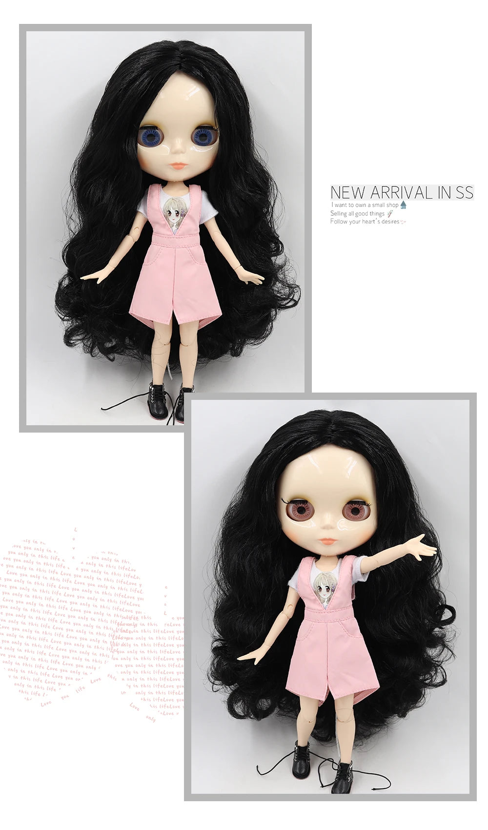 ICY DBS blyth doll 1/6 bjd toy joint body white skin shiny & matte face 30cm on sale special price toy gift anime doll.