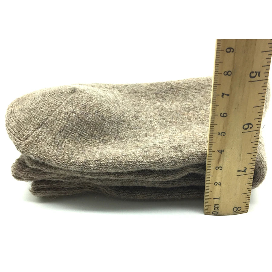 5 Pairs/Lot Thick Wool Socks Men Winter Warm Cashmere Breathable Long Sock Outdoor Male Meias New 7 Colors Hot Sale 2023.