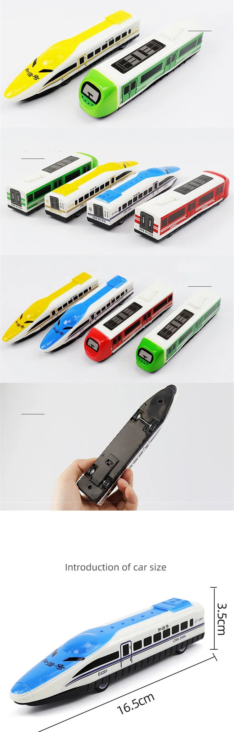 Mini Pull Back Cartoon Train Car Toy Single Pack Diecast Vehicle Model, Perfect Boys' Gift and Room Decoration for Kids.