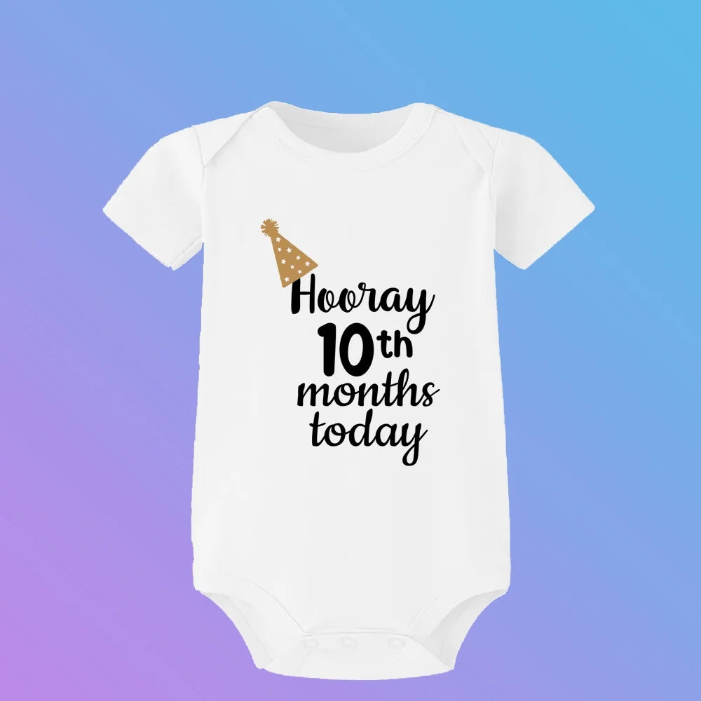 Monatlicher Meilenstein-Baby-Wachstums-Body, cooler Junge, 1–12 Monate, Einteiler, Babyparty, Geschenk, Monatsbilder, monatliche Overall-Kleidung.