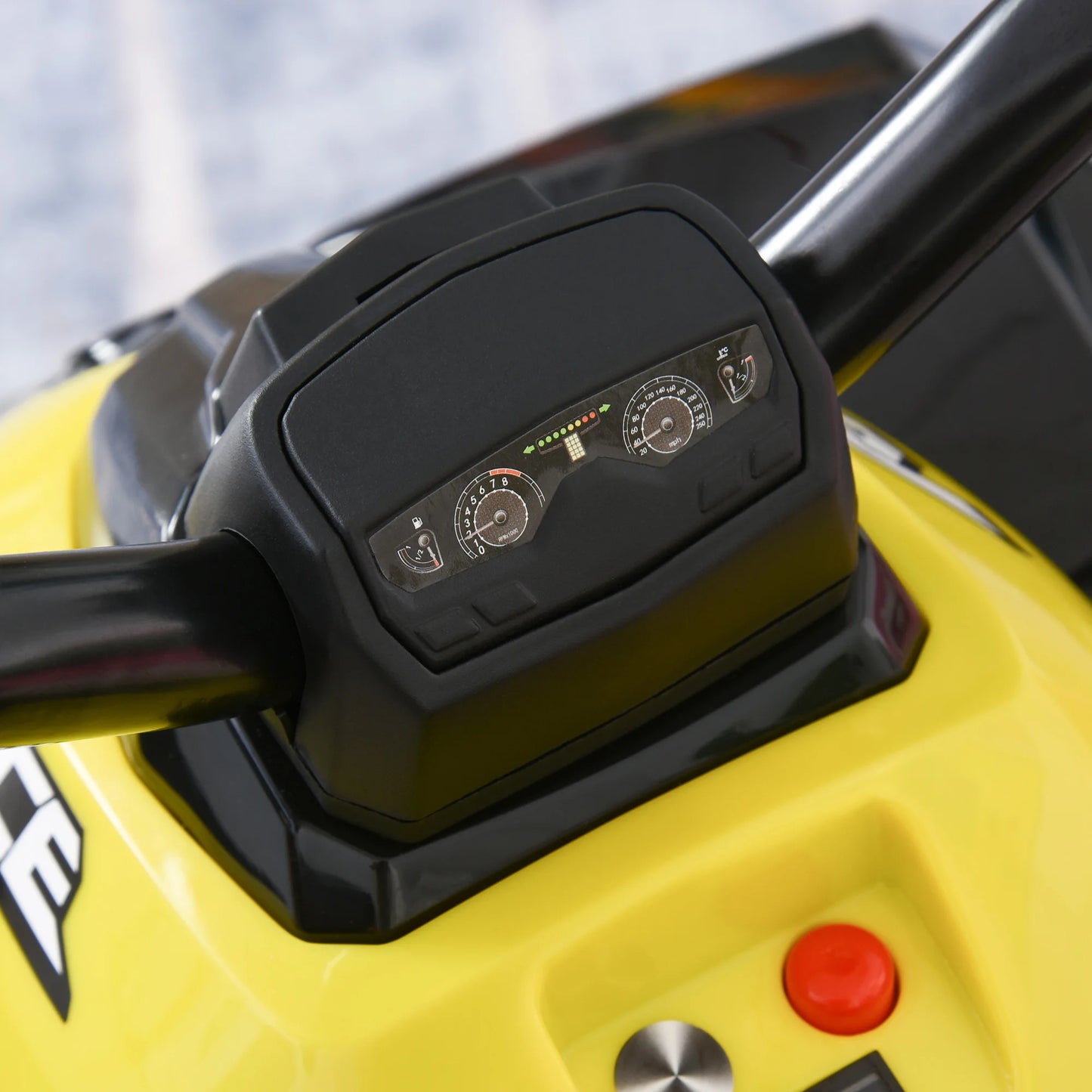 HOMCOM Quad ATV Walker for children over 18 months with lights and music support up to 20 kg 67,5x38x44 cm.