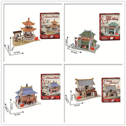 40 Style World Famous Architecture Building 3D Puzzle Model Construction 3D Jigsaw Puzzle Toys For Kids Christmas Gift.