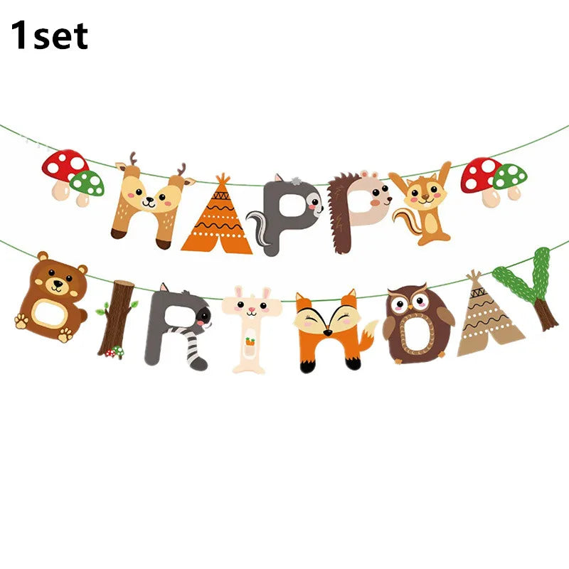 1–12 Monate Foto-Banner, Wald-Foto-Banner, alles Gute zum Geburtstag, Party-Dekoration, Babyparty, 1. Geburtstag, Junge, Mädchen, 12-Monats-Foto-Banner.