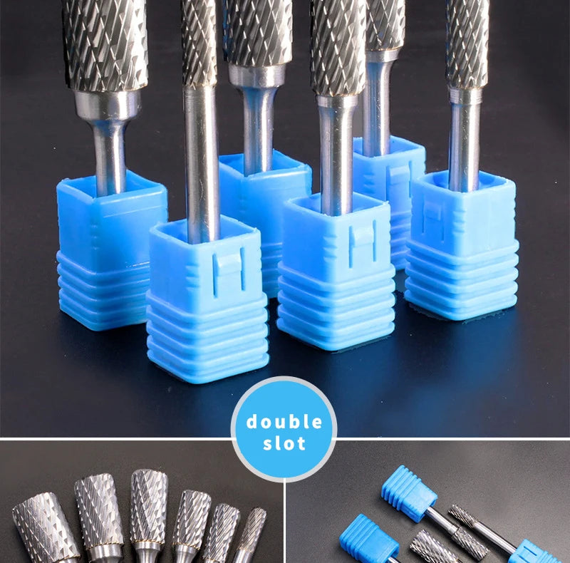 AX Double Cut Wolframkarbid Rotary File Bohrer Fräsen Carving Bit Point Burr Die Grinder Schleiflegierung Schleifkopf Werkzeug