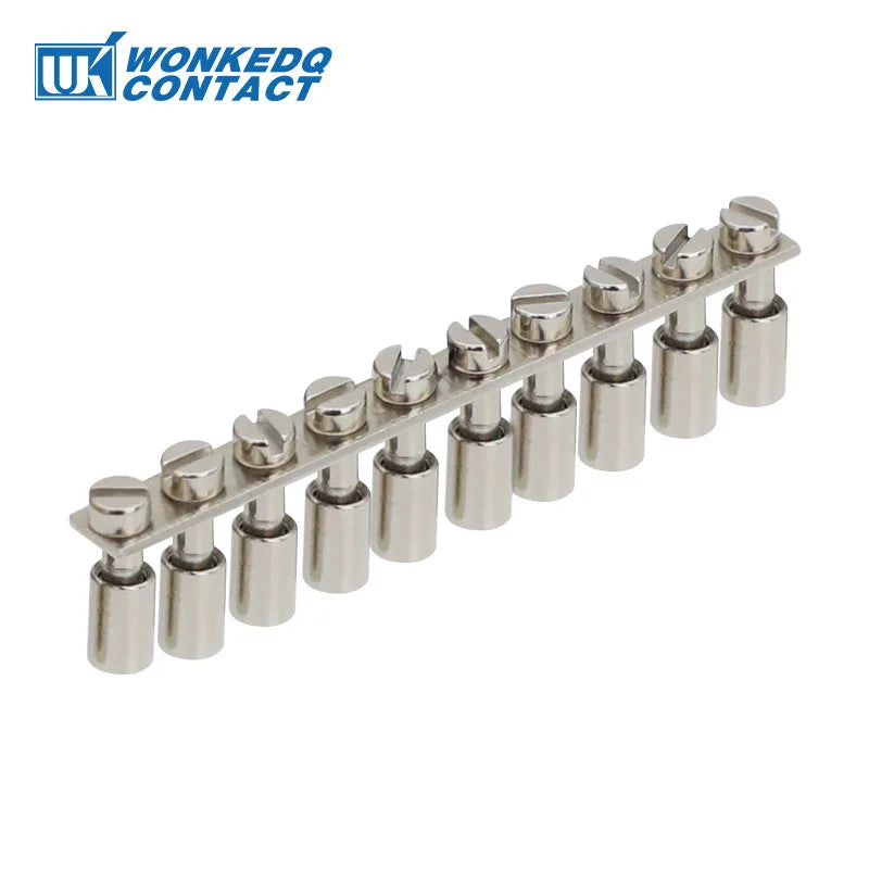 10 Stück MBKKB-2.5 Schraube Doppelstufe DIN-Schienenklemmenblock, 2,5 mm2 Drahtverbinder, universeller Durchgangsstecker 2 Schicht MBKKB2.5.