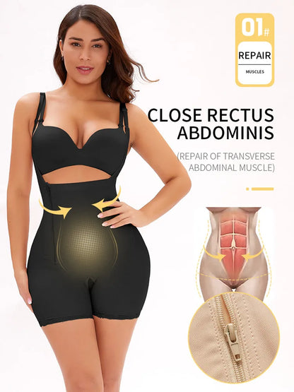 Women Full Body Shapewear Open-Bust Underwear Waist Trainer Corset Seamless Slimming Bodysuit Butt Lifter Plus Size 6XL