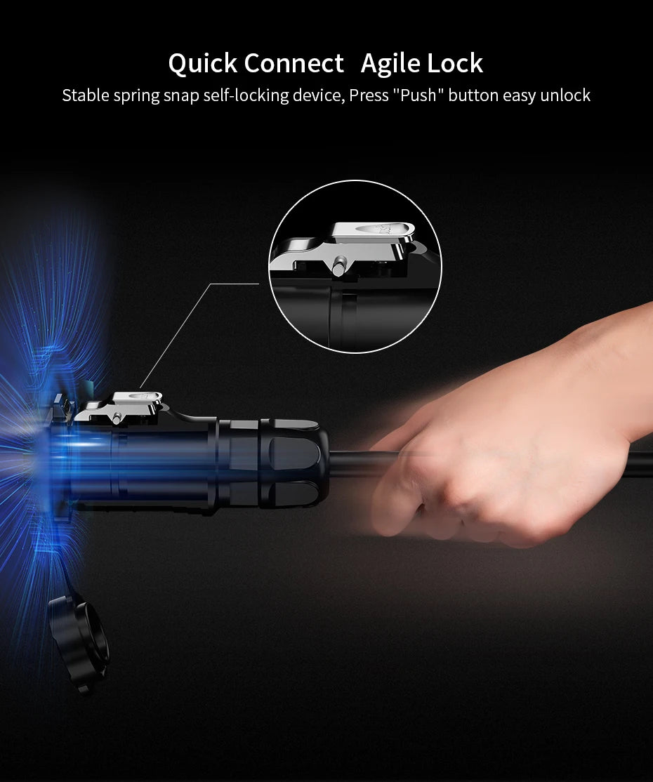 CNLINKO LP12 2~8 Pin Circular Connector with 1 Meter Cable Assemblies IP68 Waterproof Outdoor Industrial Electrical Connector.