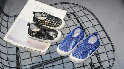 Kids Summer Shoes for Boys Girls Toddlers Children Casual Flats Air Mesh Net Breathable Hollow Cut-outs Sneakers Soft Fashion.