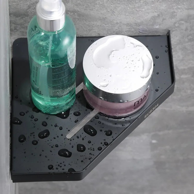Bad Edelstahl Dusche Regal Wand-montiert Dreieck Korb Ecke Stehen Shampoo Dusche Gel Lagerung Halter Zubehör