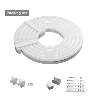 WS2812B WS2811 Neon Sign Tube SK6812 RGBW LED Strip Light Silica Gel 1m 2m 3m 4m 5m Flexible Neon Soft Lights Tube for Outdoors.