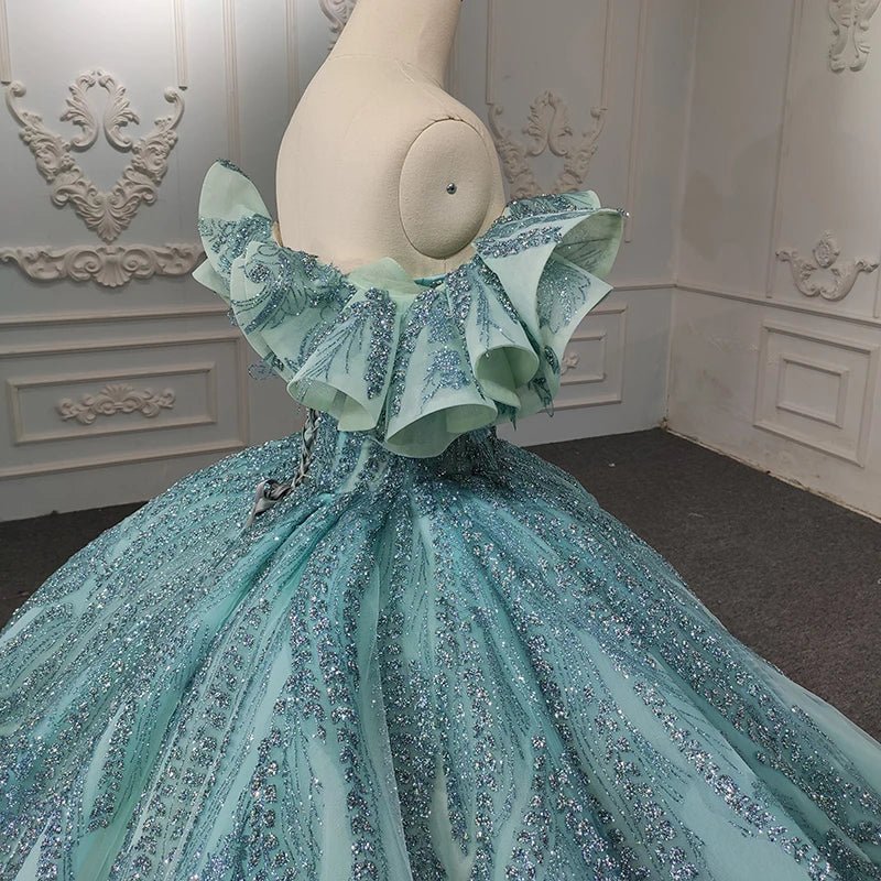 Jancember DY9986 Off Shoulder Sweetheart Ball Gown Women Evening Dresses Elegant.