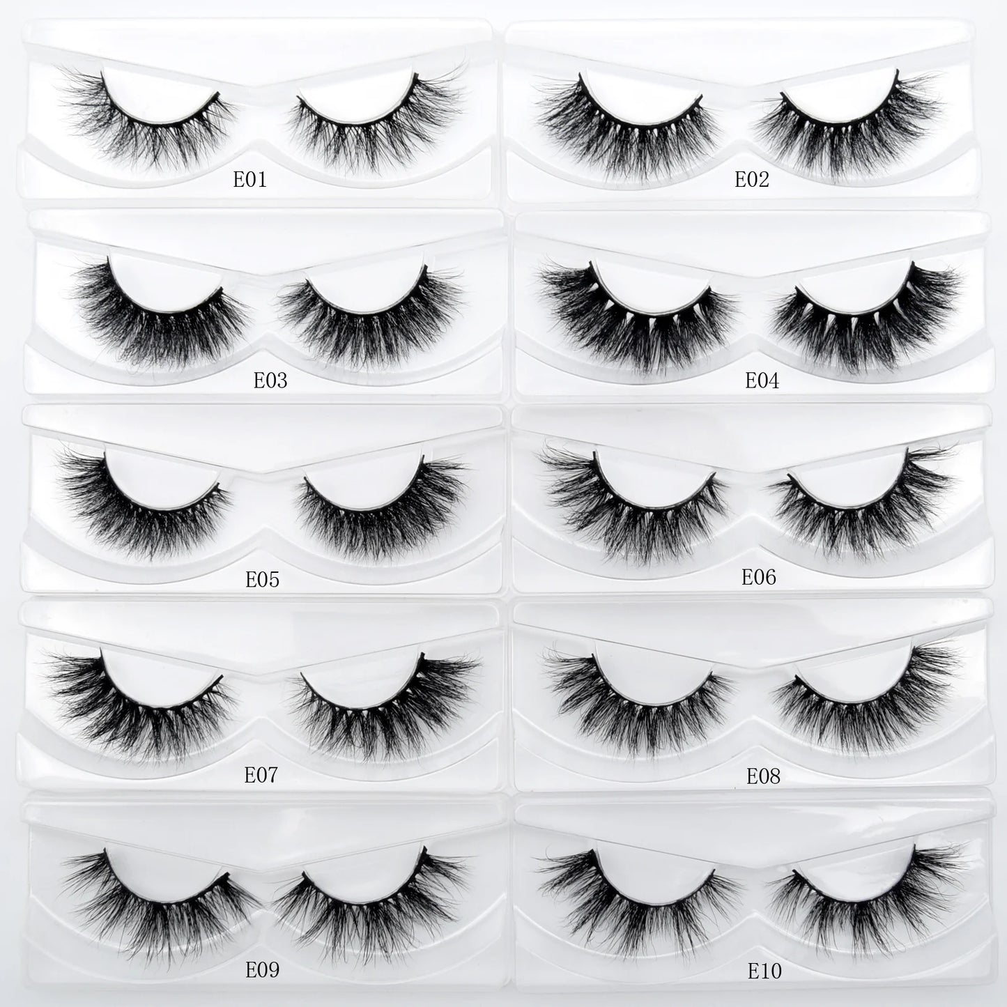 Mink Eyelashes Hand Made Crisscross False Eyelashes Cruelty Free Dramatic 3D Mink Lashes Long Lasting Faux Cils for Makeup Tools.
