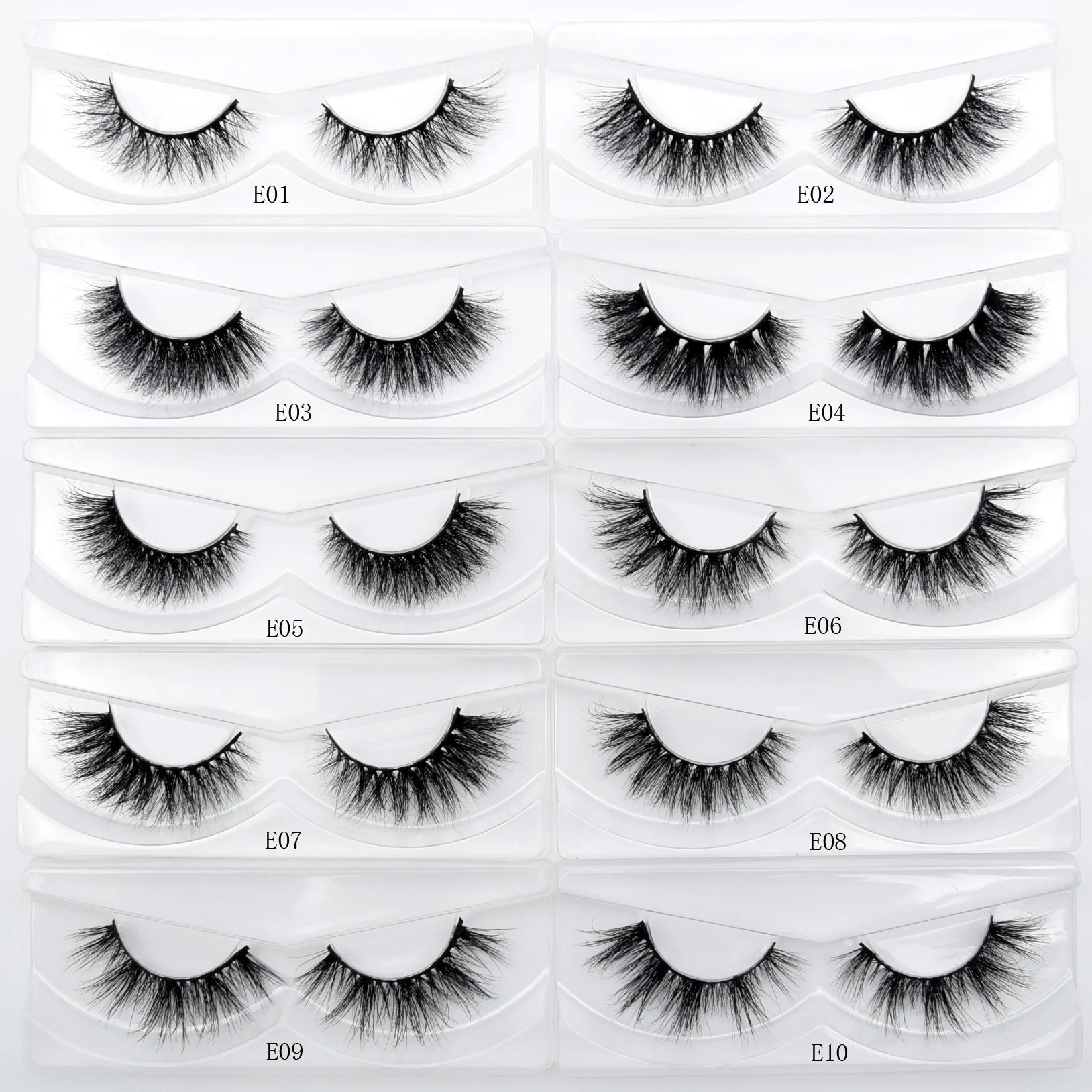 Mink Eyelashes Hand Made Crisscross False Eyelashes Cruelty Free Dramatic 3D Mink Lashes Long Lasting Faux Cils for Makeup Tools.