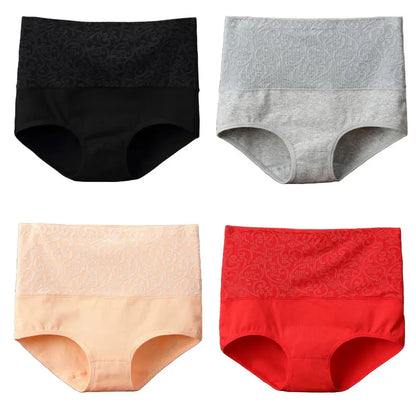 Underwear for Women Cotton High Waist Panties Tummy Control Briefs Ladies Panty Full Coverage Female Lingerie Stretch Underpants.