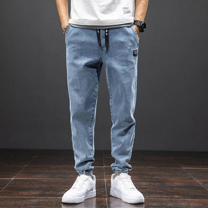 Frühling Sommer Schwarz Blau Cargo Jeans Männer Streetwear Denim Jogger Hosen Männer Baggy Harem Jean Hosen Plus Größe.