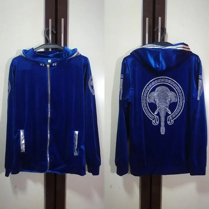 Korean Print Velvet 2 Piece Set Casual Hooded Women Outfit Harem Pant Suits Tracksuit Velour Jogging Femme Spring Fall Conjuntos.