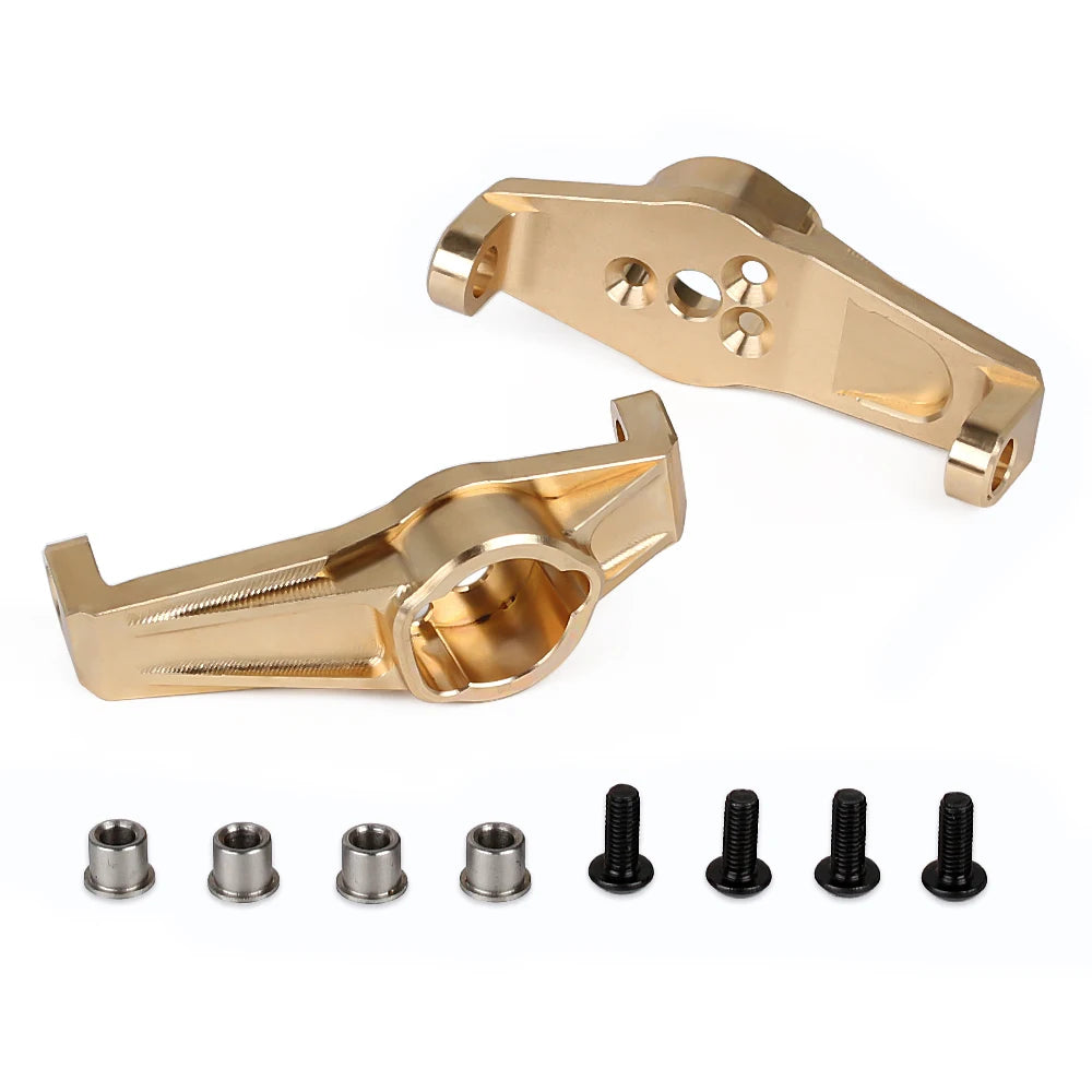 INJORA Heavy Brass Counterweight Portal Drive Housing Bumper Holder Axle Mount for RC Crawler TRX4 TRX-4 TRX6 Upgrade Parts.