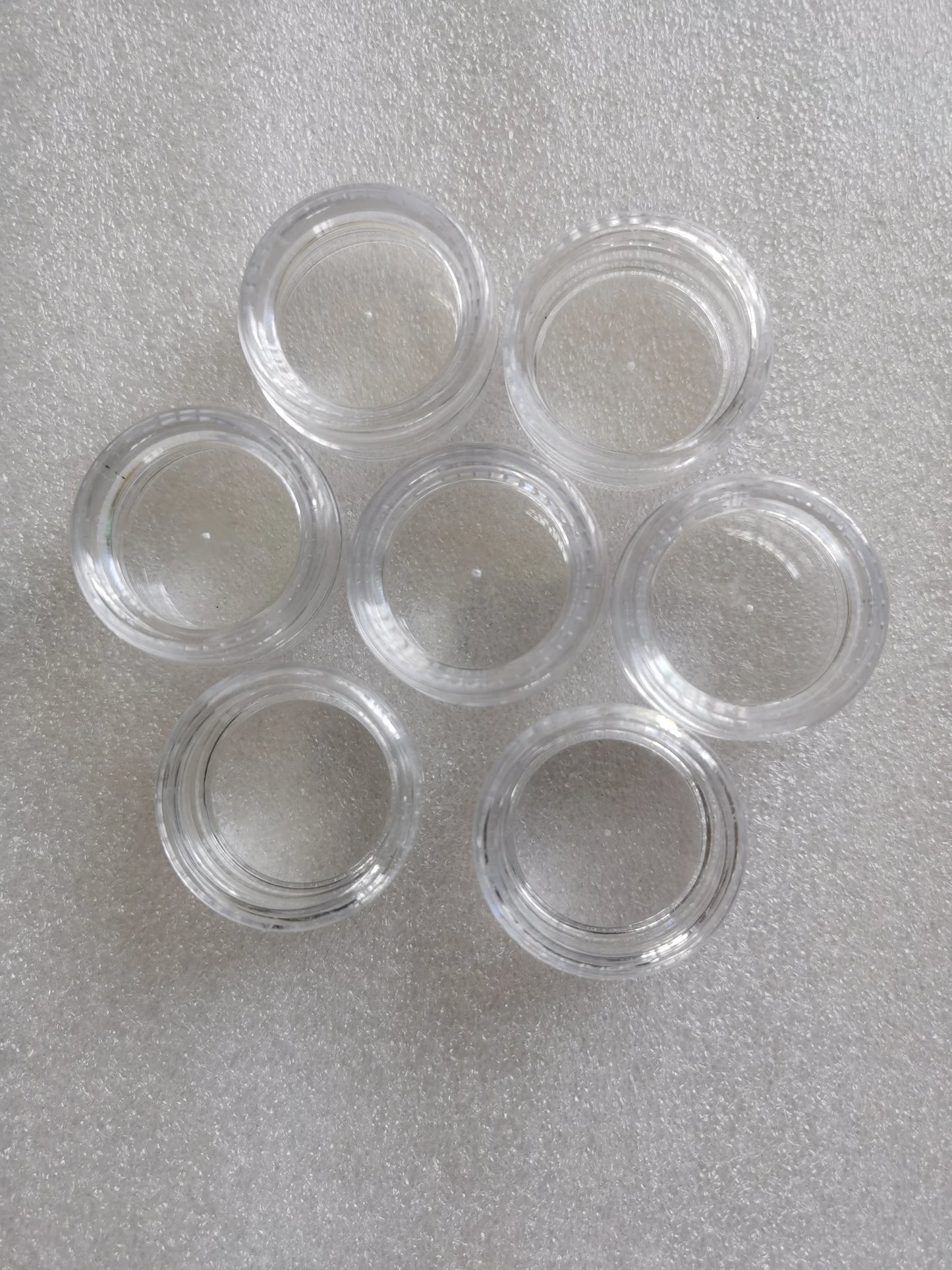 100PCS 3G Transparent Cream Jar, 3CC Mini Empty Clear Sample Container,Empty Cosmetic Containers Recipientes de Plastico.