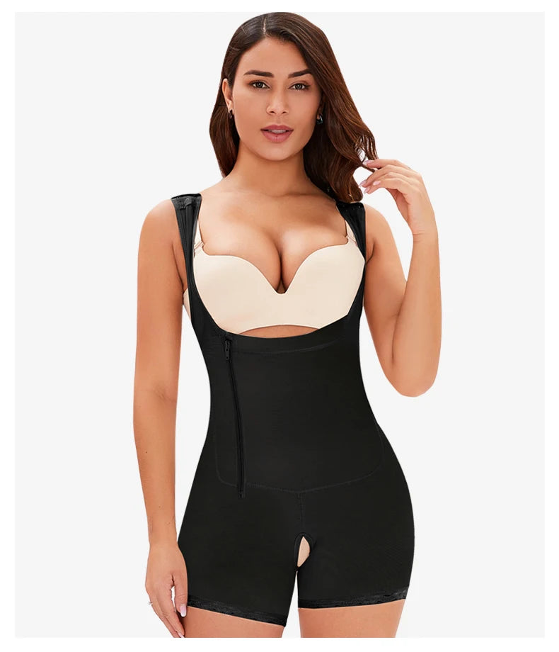 Women Full Body Shapewear Open-Bust Underwear Waist Trainer Corset Seamless Slimming Bodysuit Butt Lifter Plus Size 6XL