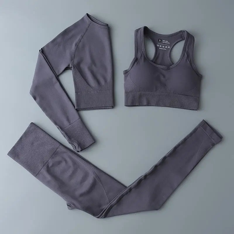 2/3/4pcs Seamless Gym Set Sport outfit Suits for Fitness Clothing Yoga Set For Women Sportswear Yoga Clothes Woman Active Wear