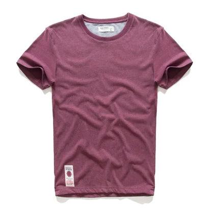 New Summer Men's t-shirt Cotton Solid T shirt Men Causal O-neck Basic tshirt Male High Quality Classical tops.