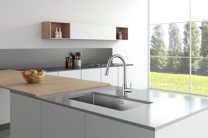 Kitchen Faucet Pull Out Brushed Nickle Stainless Steel Black Kitchen Mixed Tap Kitchen Sink Tap