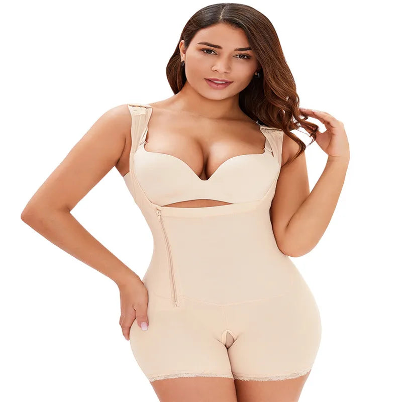 Women Full Body Shapewear Open-Bust Underwear Waist Trainer Corset Seamless Slimming Bodysuit Butt Lifter Plus Size 6XL.