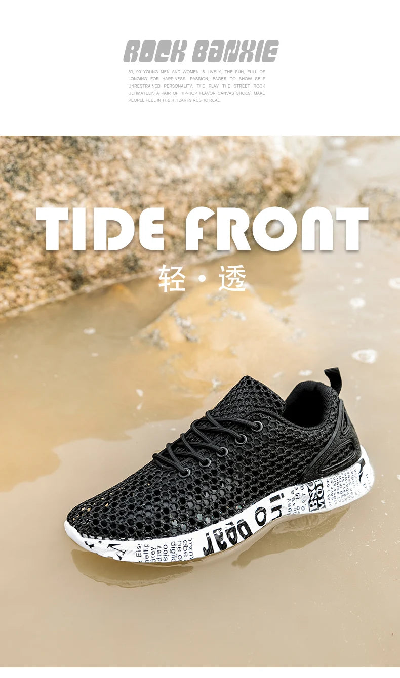 Hight Quality Summer Mens Beach Shoes Outdoor Sandals Air Mesh Sneaker Fashion Women Foam Sport Aqua Footwear Water Light Weight.