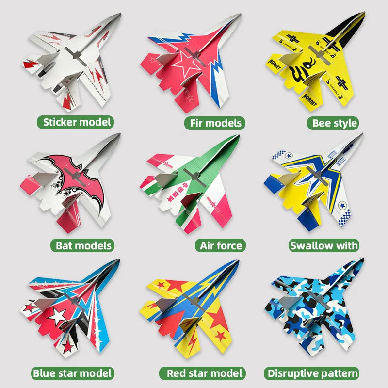 Fixed Wing Model Su27 RC Airplane With Microzone MC6C Transmitter with Receiver and Structure Parts For DIY F22 RC Aircraft.