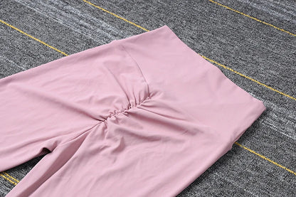 SOISOU Nylon Gym Yoga Pants Women Leggings For Fitness High Waist Long Pants Women Hip Push UP Tights Women Clothing 2 Types.