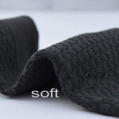 10 Pairs/Lot Men's Bamboo Fiber Socks 2025 New Compression Autumn Long Black Business Casual Man Dress Sock Gift Plus Size 42-45.