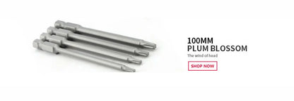 100mm Länge Torx Elektrische Schraubendreher Bit Sets S2 Harte Pflaume Kopf Wind Charge Bits Elektrische Bohrer Charge T8 T10 t20 T25 T30 T40