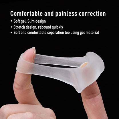 1 Pair Silicone Bone Thumb Orthotics Corrector Hallux Valgus Toe Separator Feet Care Thumb Orthotics Foot Care Tools 2020 S/L.