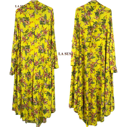 1 Pieces Muslim Hijabs Dress Women's Prayer Garment Dubai Abaya Arab Jibab Islam Flowers Djellaba Femmel Khimar Caftan Clothes