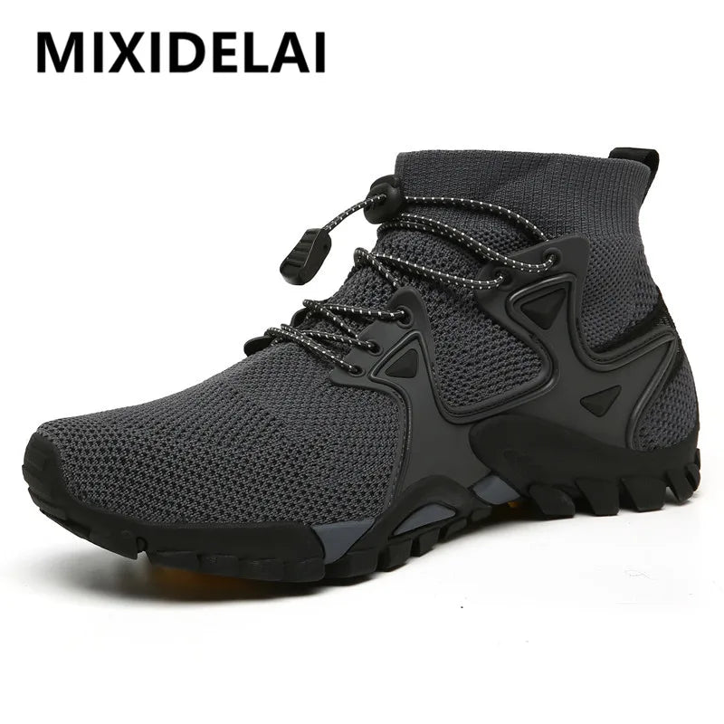 Summer Men's Casual Shoes Mesh Breathable Men's Sneakers Outdoor Slip-On Men's Shoes Lightweight Men's Wading Shoes Hot Sale.