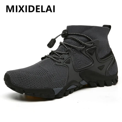 Summer Men's Casual Shoes Mesh Breathable Men's Sneakers Outdoor Slip-On Men's Shoes Lightweight Men's Wading Shoes Hot Sale.