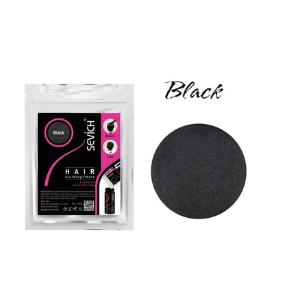 Hair Fibers Hair Building Keratin Powder Hair Color Volume Product Care Treatment Black/Dark Brown 300g Refill.