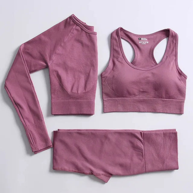 2022 Seamless Yoga Set Workout Clothes for Women Sport Set Outfit Fitness Clothing Gym Clothes Women Set Leggings Sportswear
