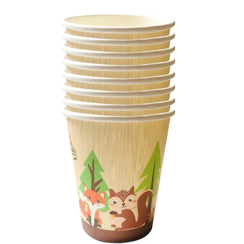 Waldtiere Party Dschungel Safari Geburtstag Party Dekor Waldkreaturen Dschungel Tier Wald Partyzubehör Babyparty.