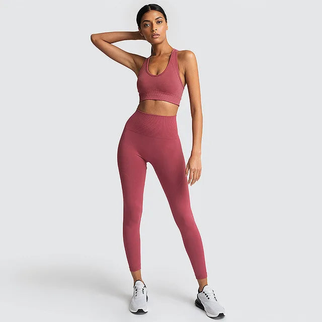 2022 Seamless Yoga Set Workout Clothes for Women Sport Set Outfit Fitness Clothing Gym Clothes Women Set Leggings Sportswear