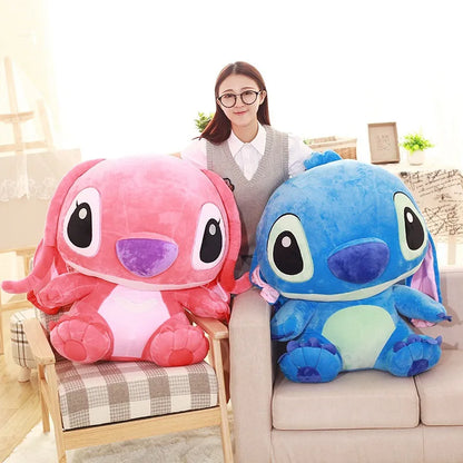 35-65cm Disney Aoger Lilo & Stitch Stuffed Plush Doll Edition Stitch Rose Doll Creative Kawaii Pillow Toy Birthday Gift For Girl.