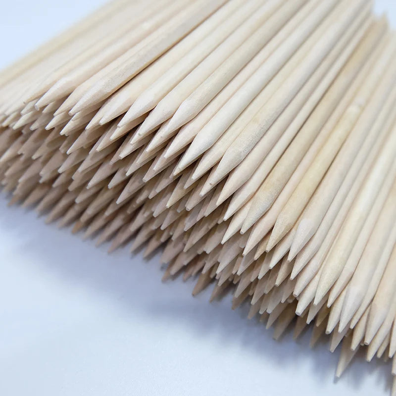 20/50/100pcs Nail Cuticle Pusher Wooden Design Drawing Painting Stick Remover Orange Wood Sticks for Nail Art Tools.