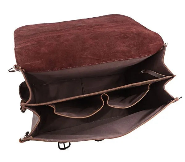 Vintage Crazy Horse Echtes Leder Männer Aktentasche Business Tasche Große Leder Aktentasche Männlichen 15.6 "Laptop Fall Schulter Tasche büro.